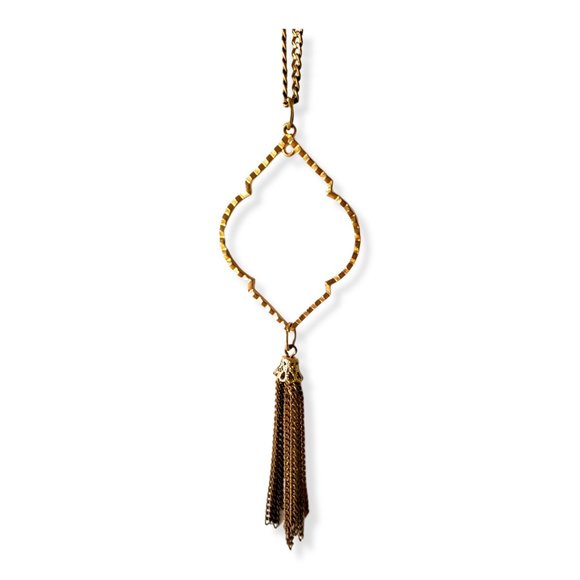 Bohemian Gold Tassel Necklace - Picture 1 of 3